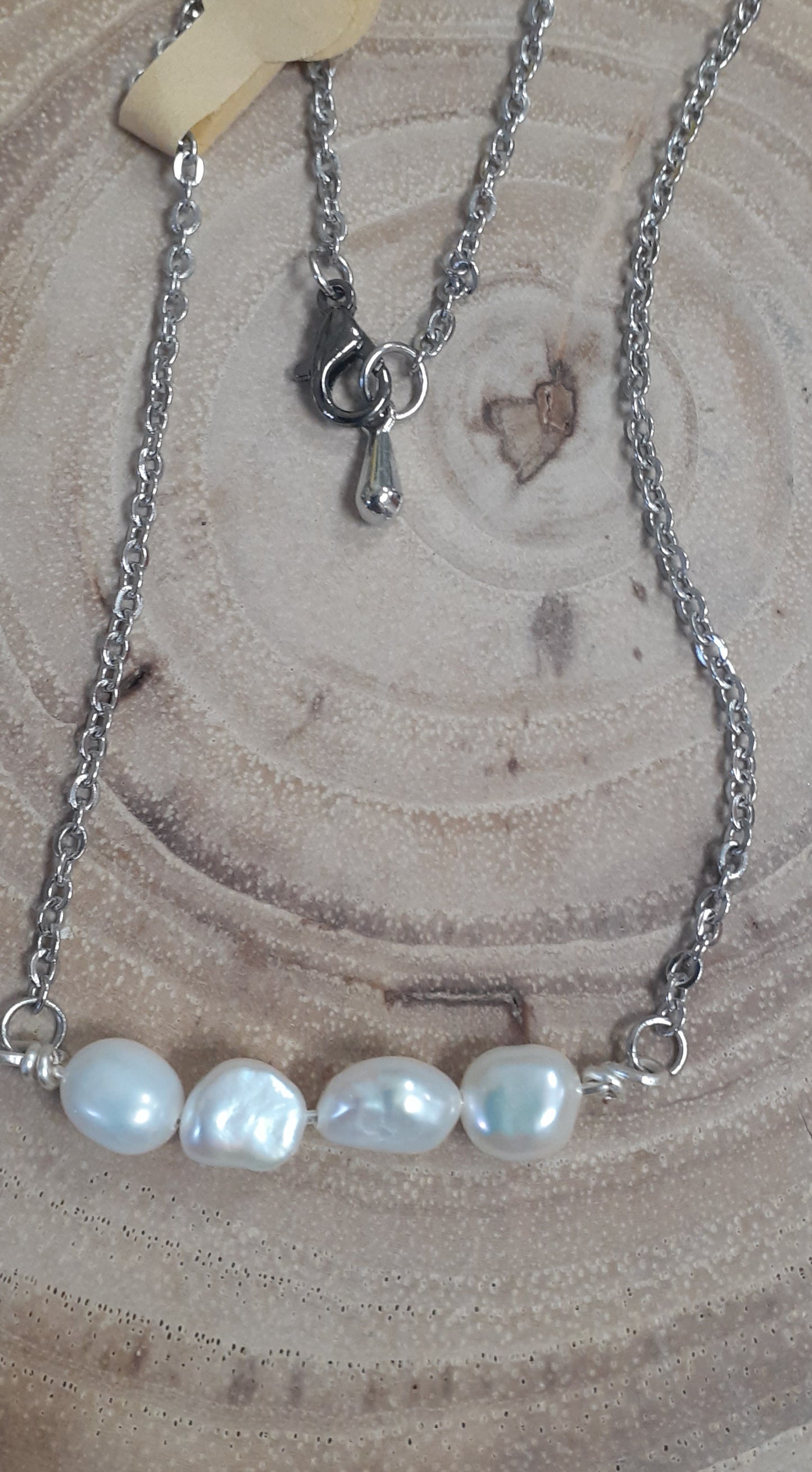 Trendy Chokers with Natural Stone Chips