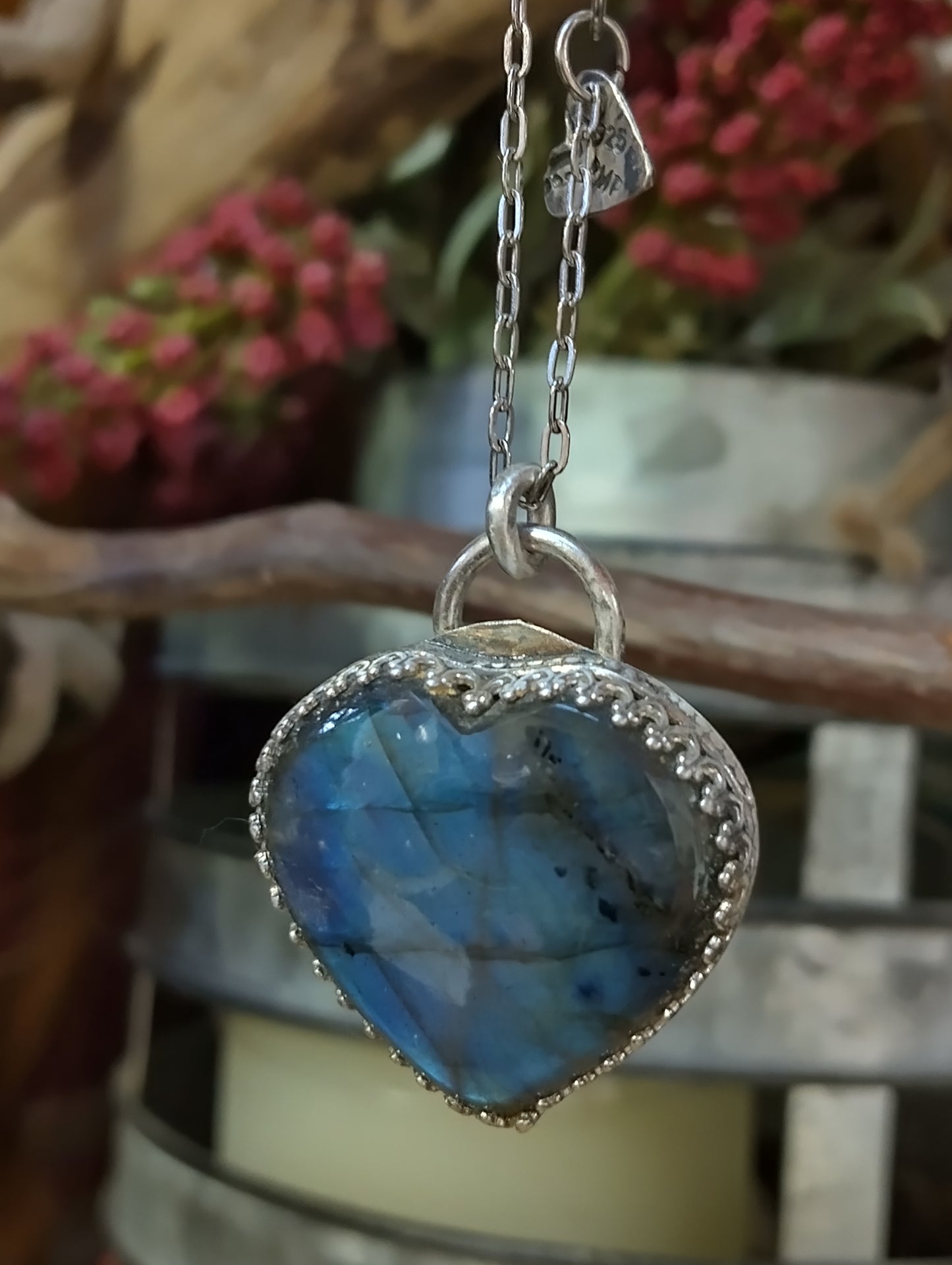 Labradorite Heart set in Sterling|WRD