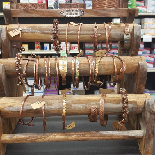 Wholesale Copper Bangle Collection with Display |WRD - WarmRainyDay