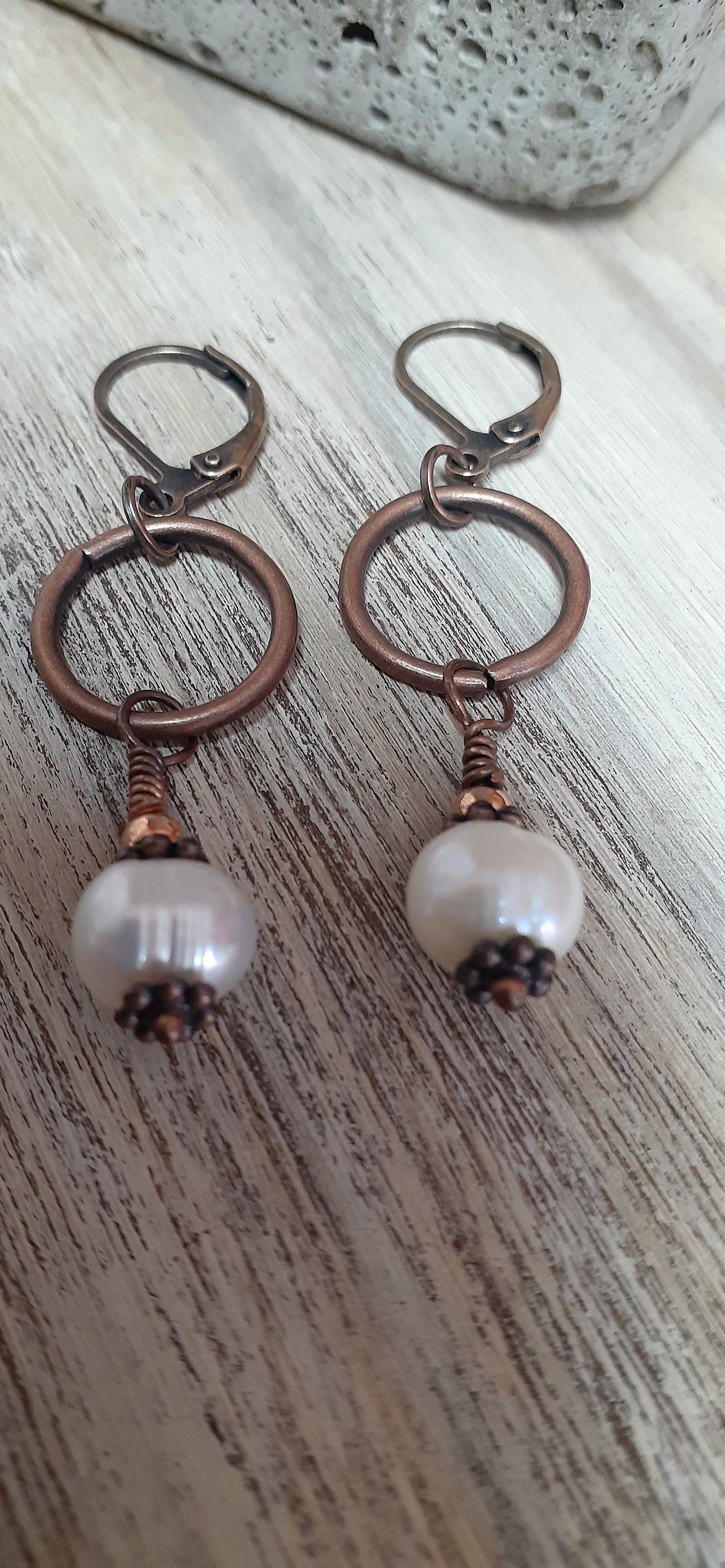 Cultured Pearl Earrings - WarmRainyDay