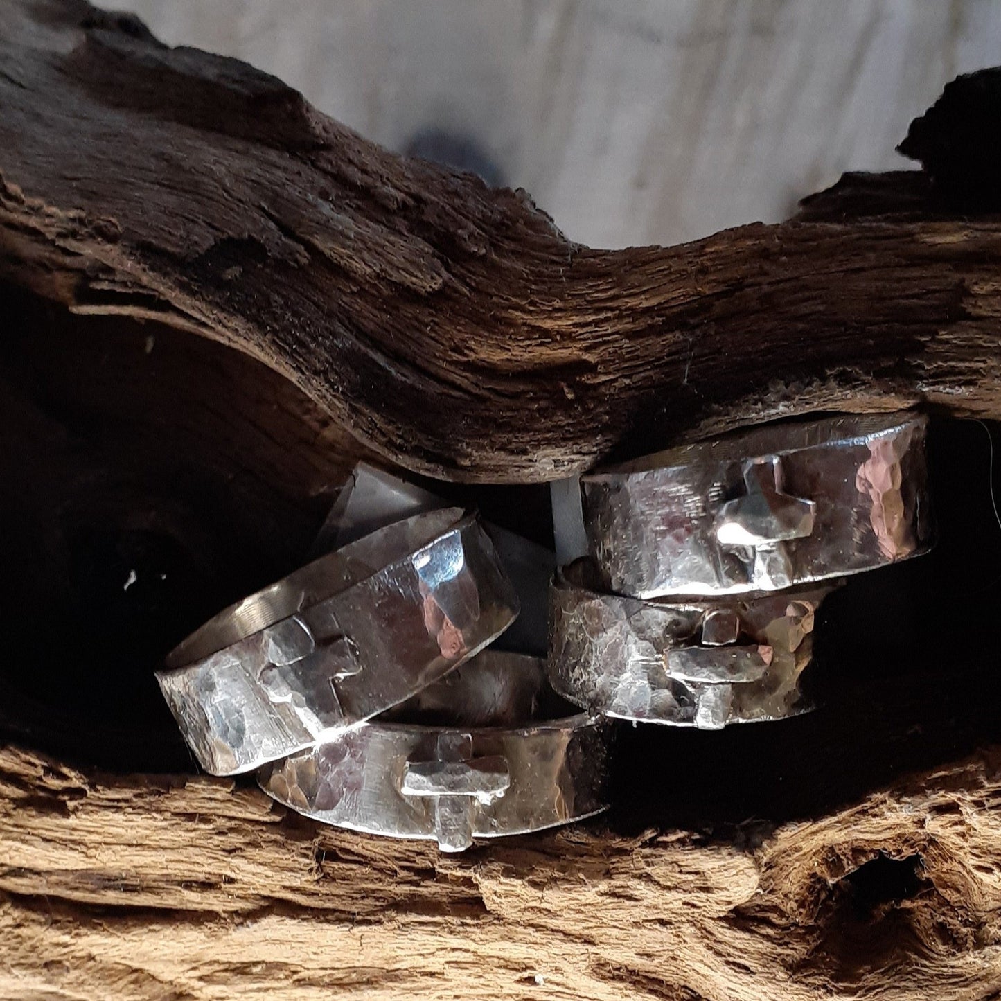 Sterling Cross Ring Band |WRD - WarmRainyDay