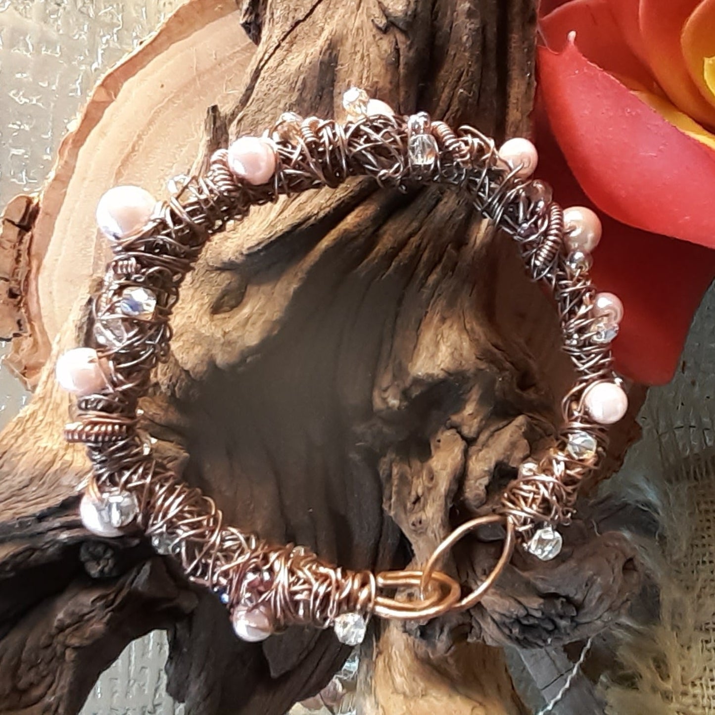 Copper Nest Beaded Bracelet | WRD - WarmRainyDay