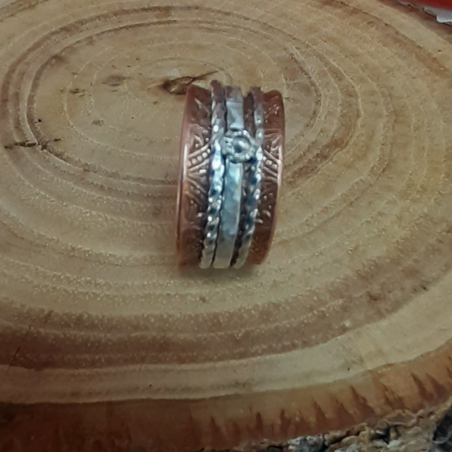 Fidget Ring, Mixed Metal | WRD - WarmRainyDay