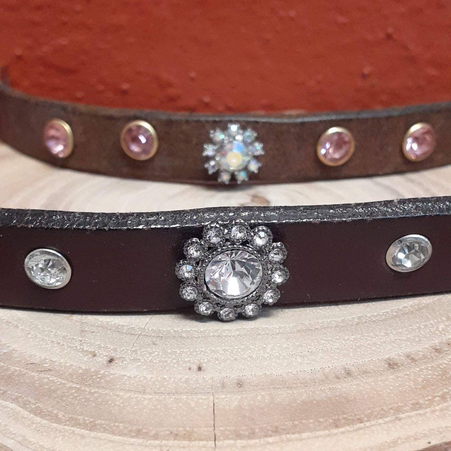 Half Inch leather bracelet, magnetic closure | WRD - WarmRainyDay