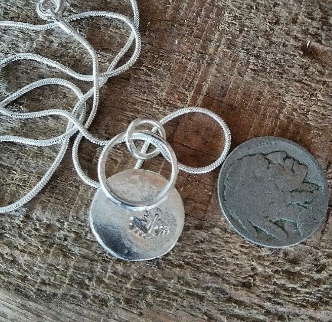 Amethyst Crescent Moon Pendant Handmade - WarmRainyDay