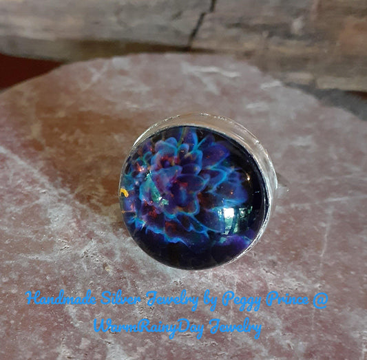 Morninglight glass ring - WarmRainyDay