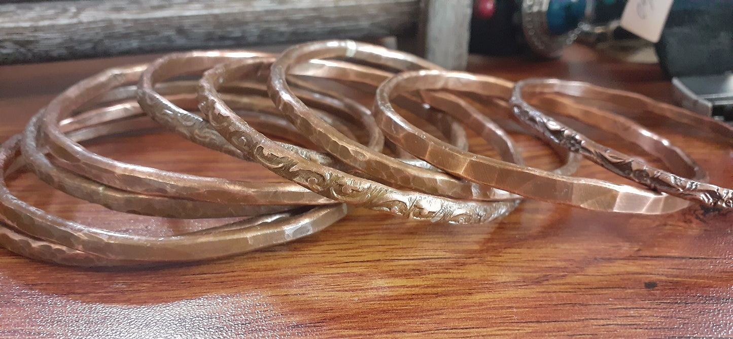 Copper Bangle Bracelets Thicker
