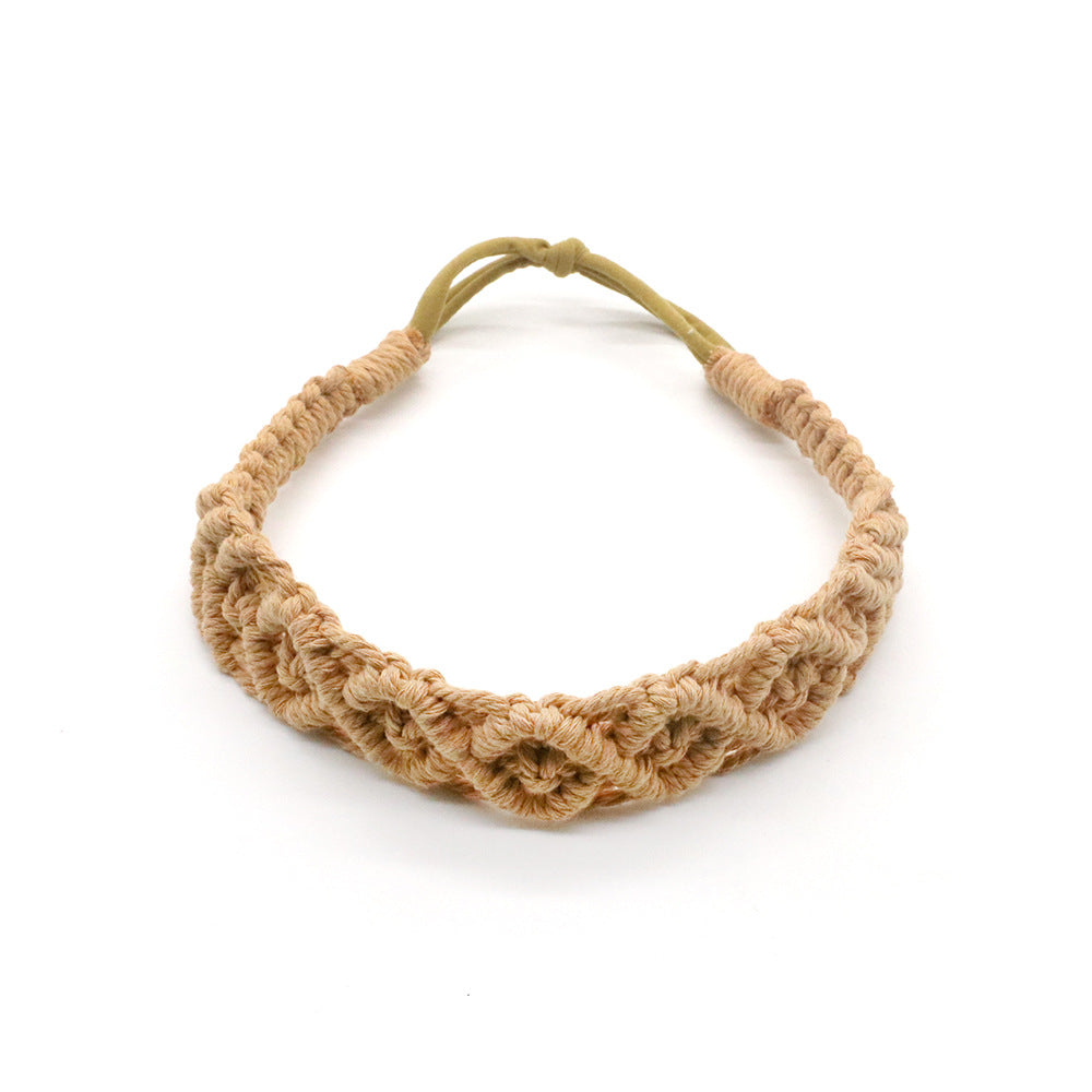 New Boho Hand Braided Cotton Rope Headband