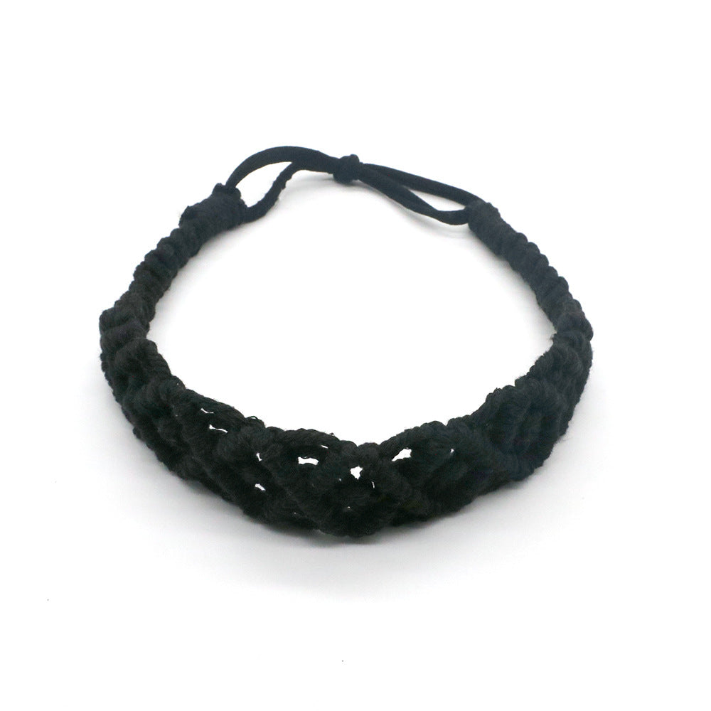 New Boho Hand Braided Cotton Rope Headband