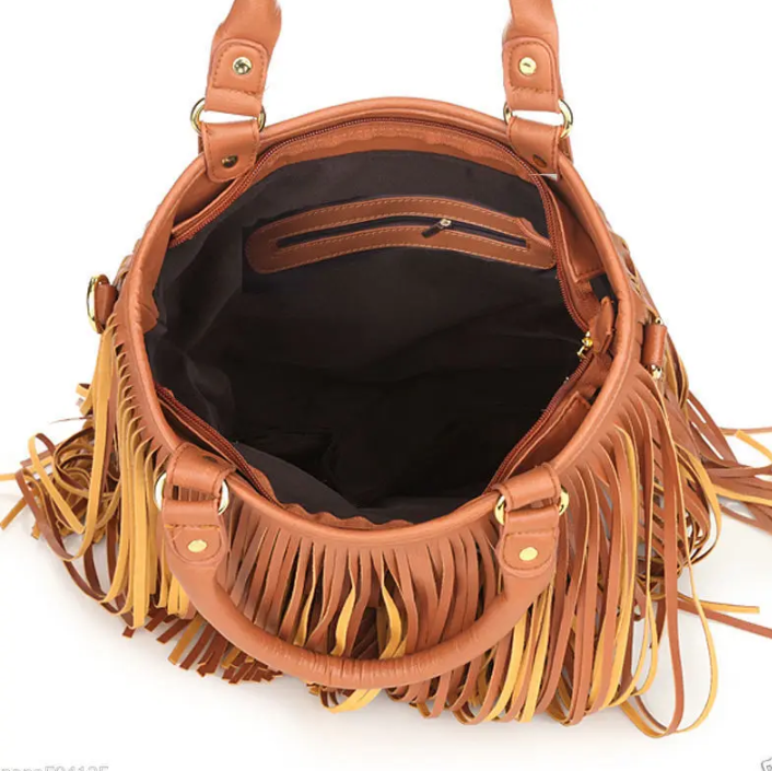 Shoulder Bag, Fringe Crossbody Boho Bag