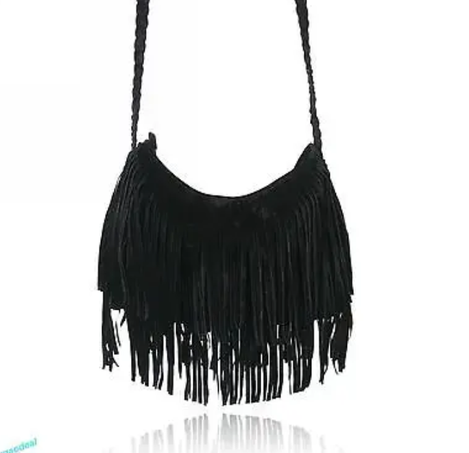 Shoulder Bag, Fringe Crossbody Boho Bag