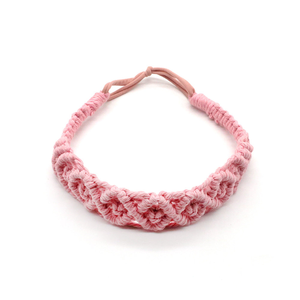 New Boho Hand Braided Cotton Rope Headband