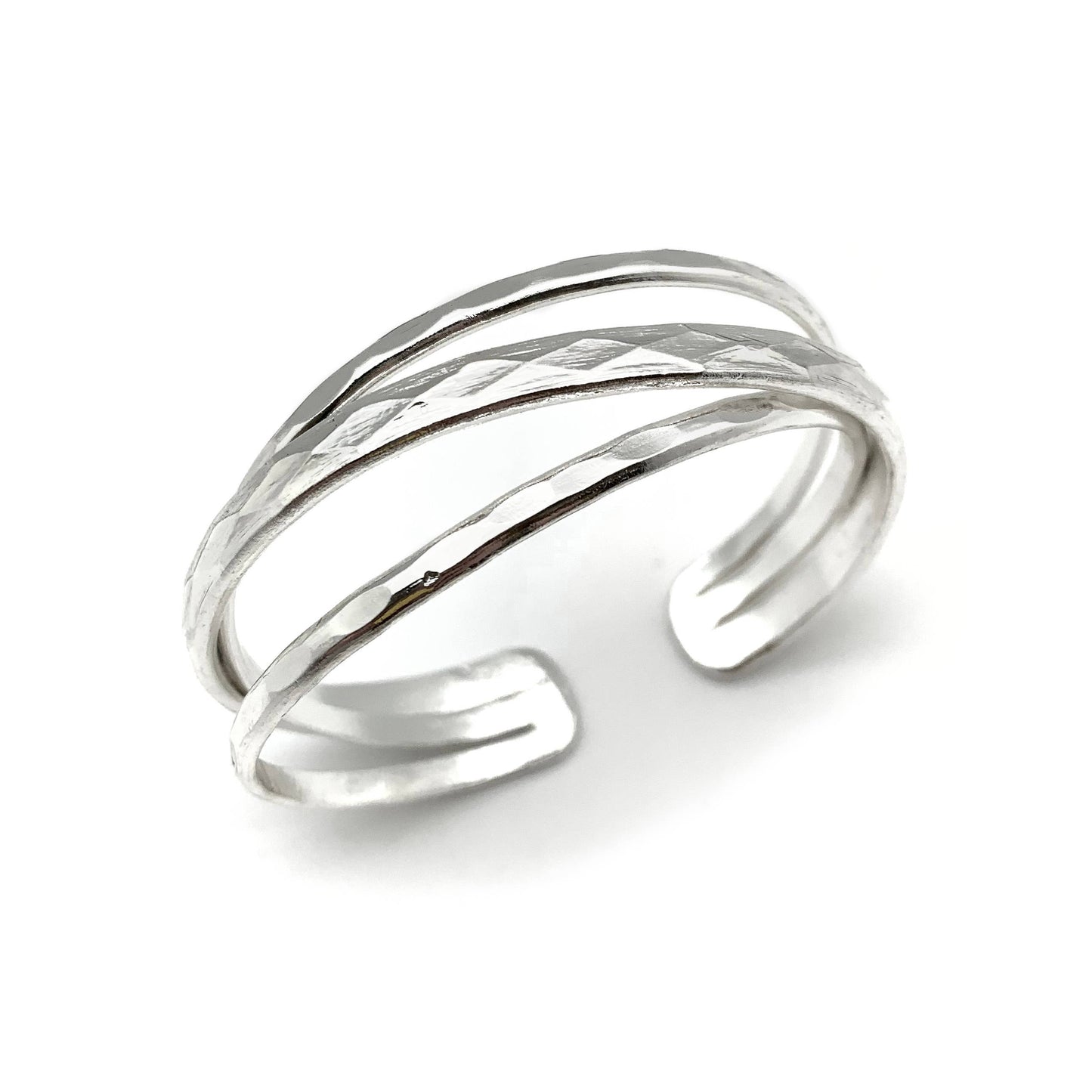 Silver Plated Adjustable Cuff Bracelet by ANJU