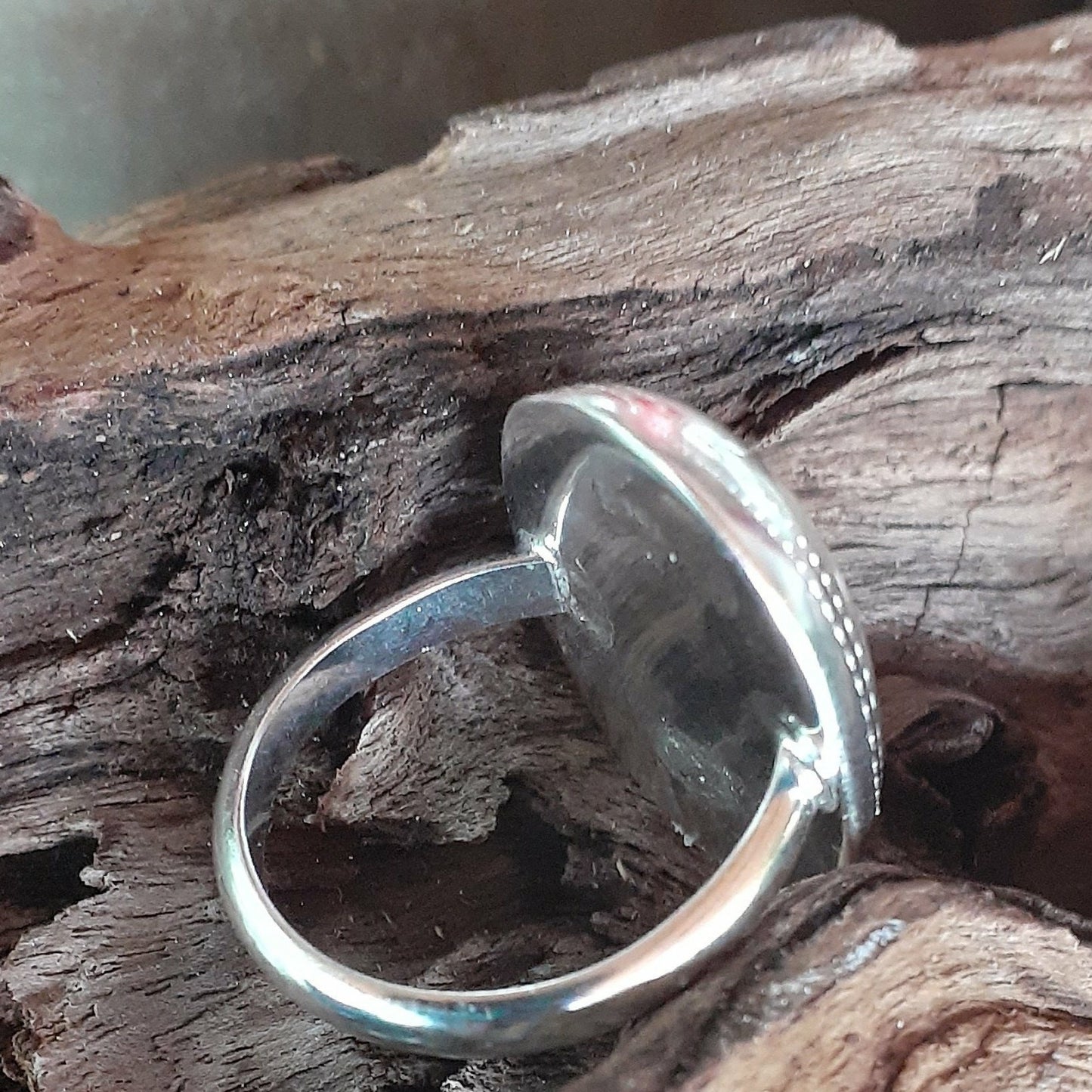 Hollow Formed Ingraved Ring in Sterling |WRD - WarmRainyDay