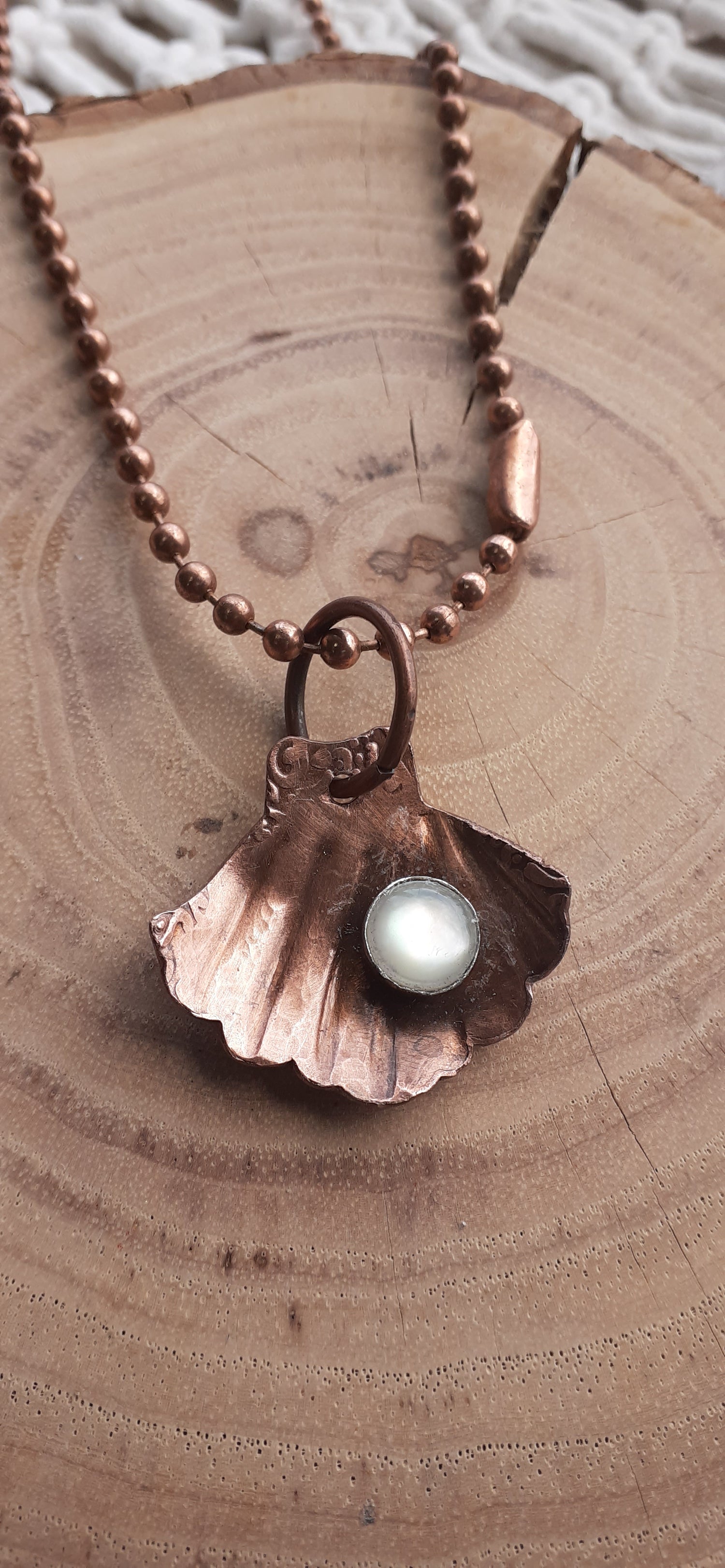 Ocean Necklace, Copper pendant|WRD - WarmRainyDay