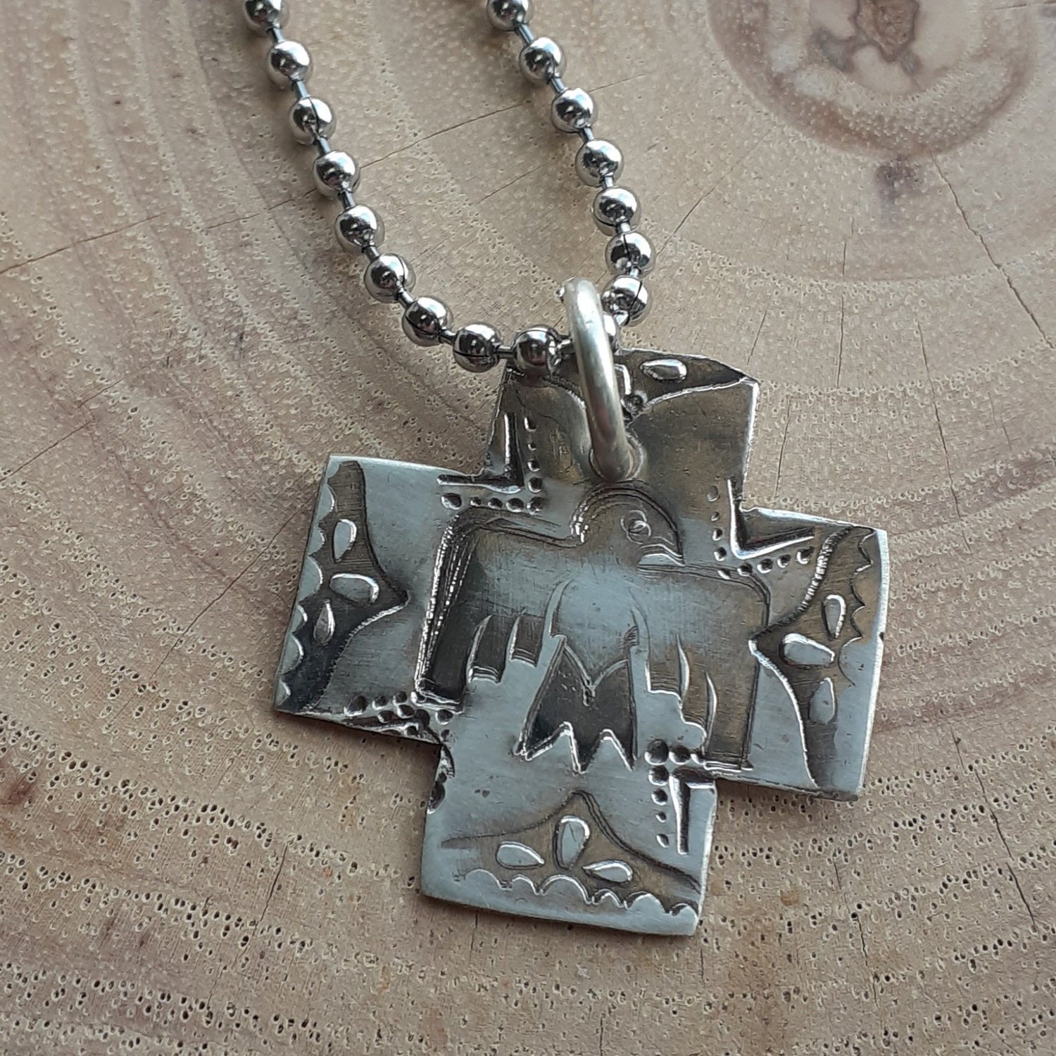 Southwestern Style Sterling Cross Necklace |WRD - WarmRainyDay