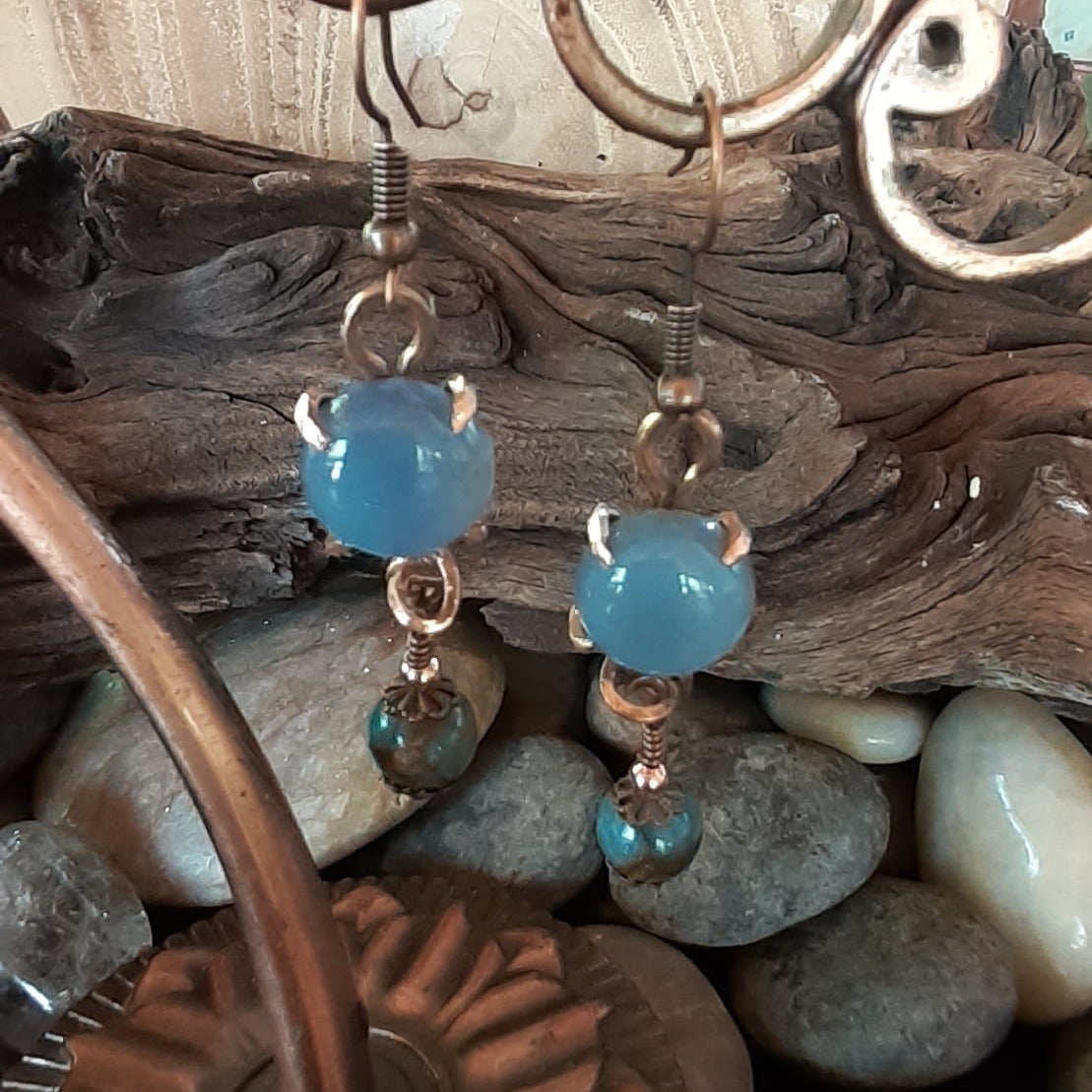 Blue Chatney Dangling Earring | WRD - WarmRainyDay