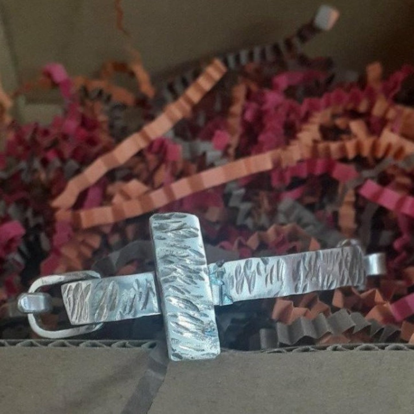 Silver Cross Tension Closure Bracelet |WRD - WarmRainyDay