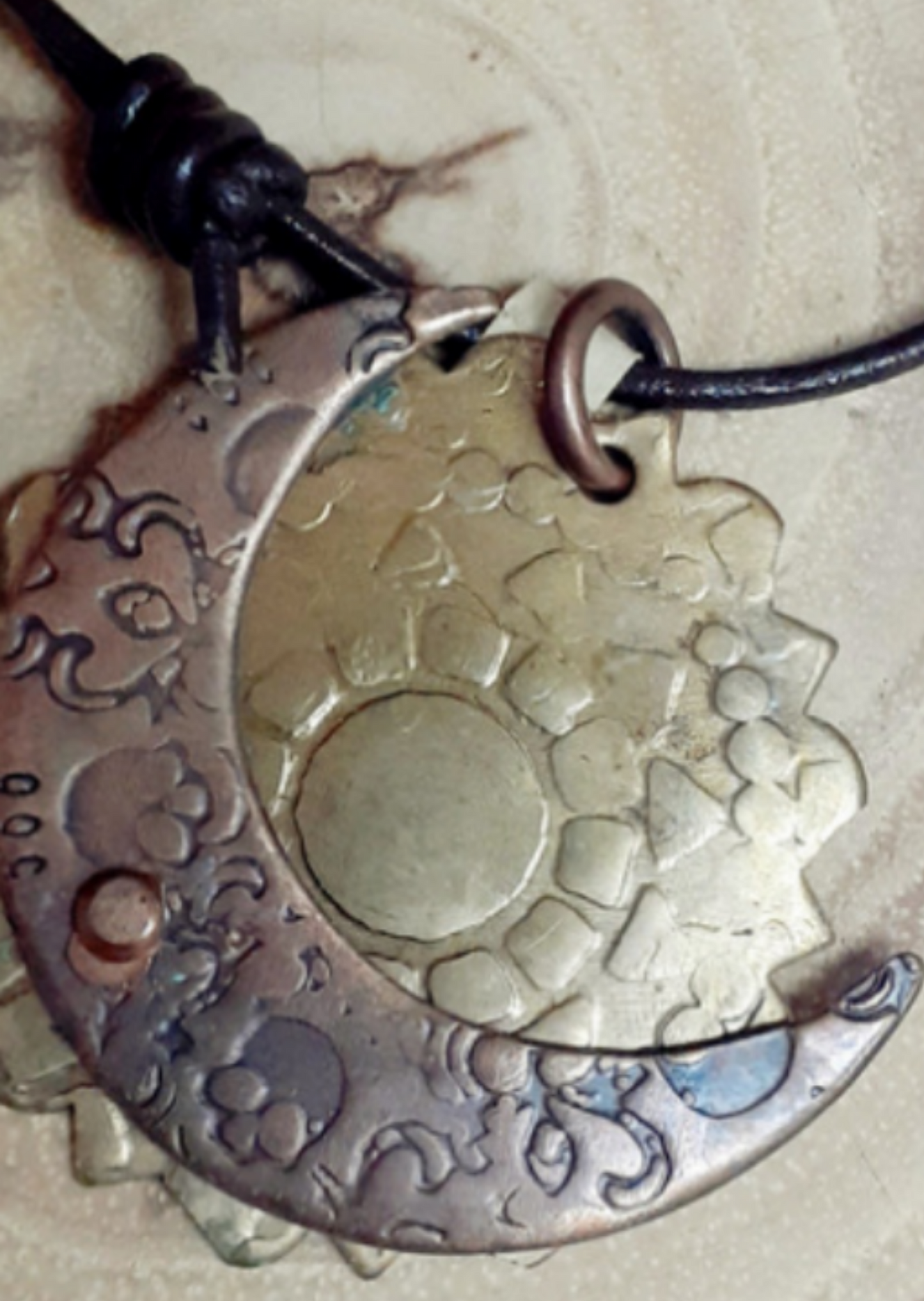 Steampunk Moon Phase Necklace |WRD - WarmRainyDay