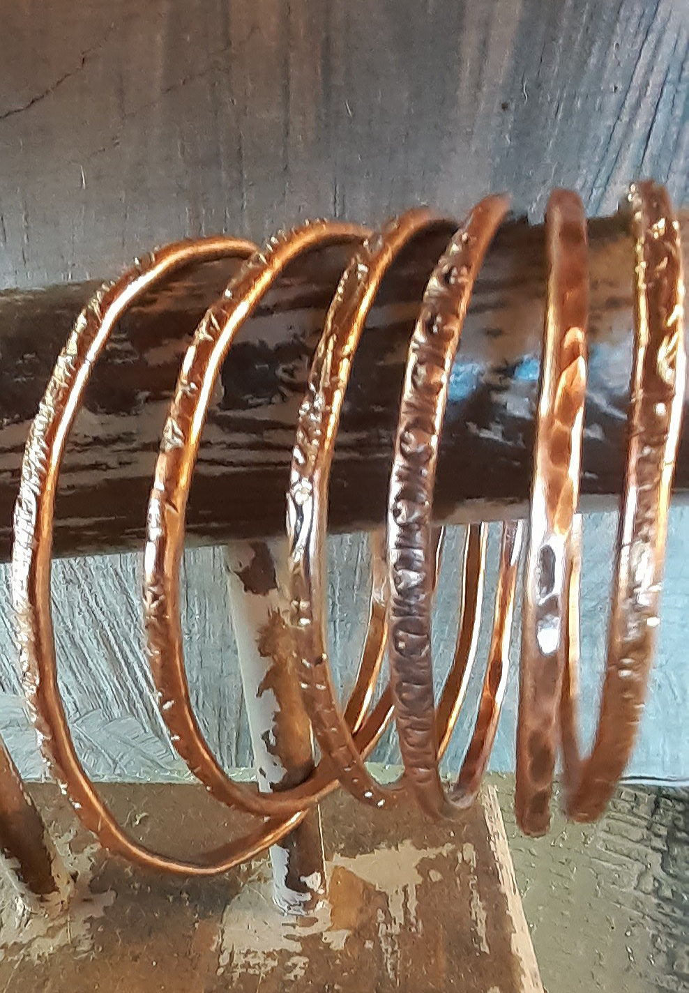 Wholesale Copper Bangle Collection with Display|WRD - WarmRainyDay