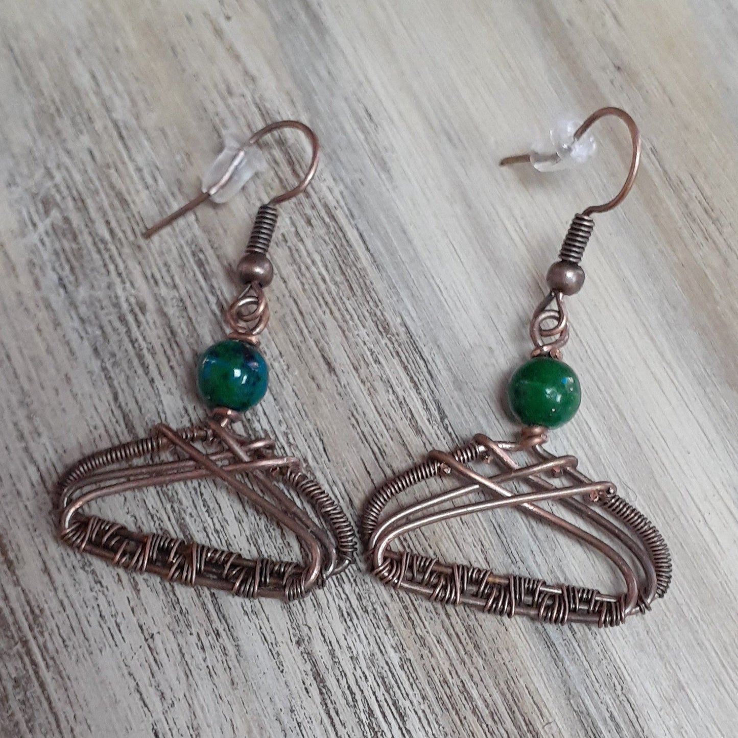 Copper Wire Earrings | WRD - WarmRainyDay