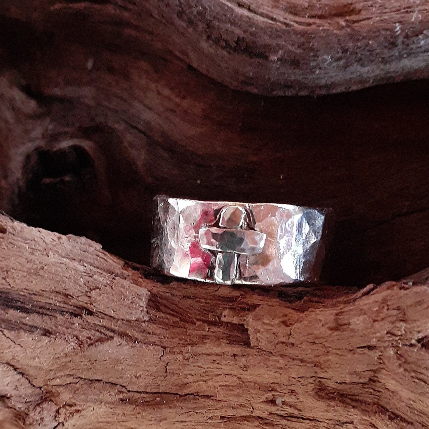 Sterling Cross Ring Band |WRD - WarmRainyDay