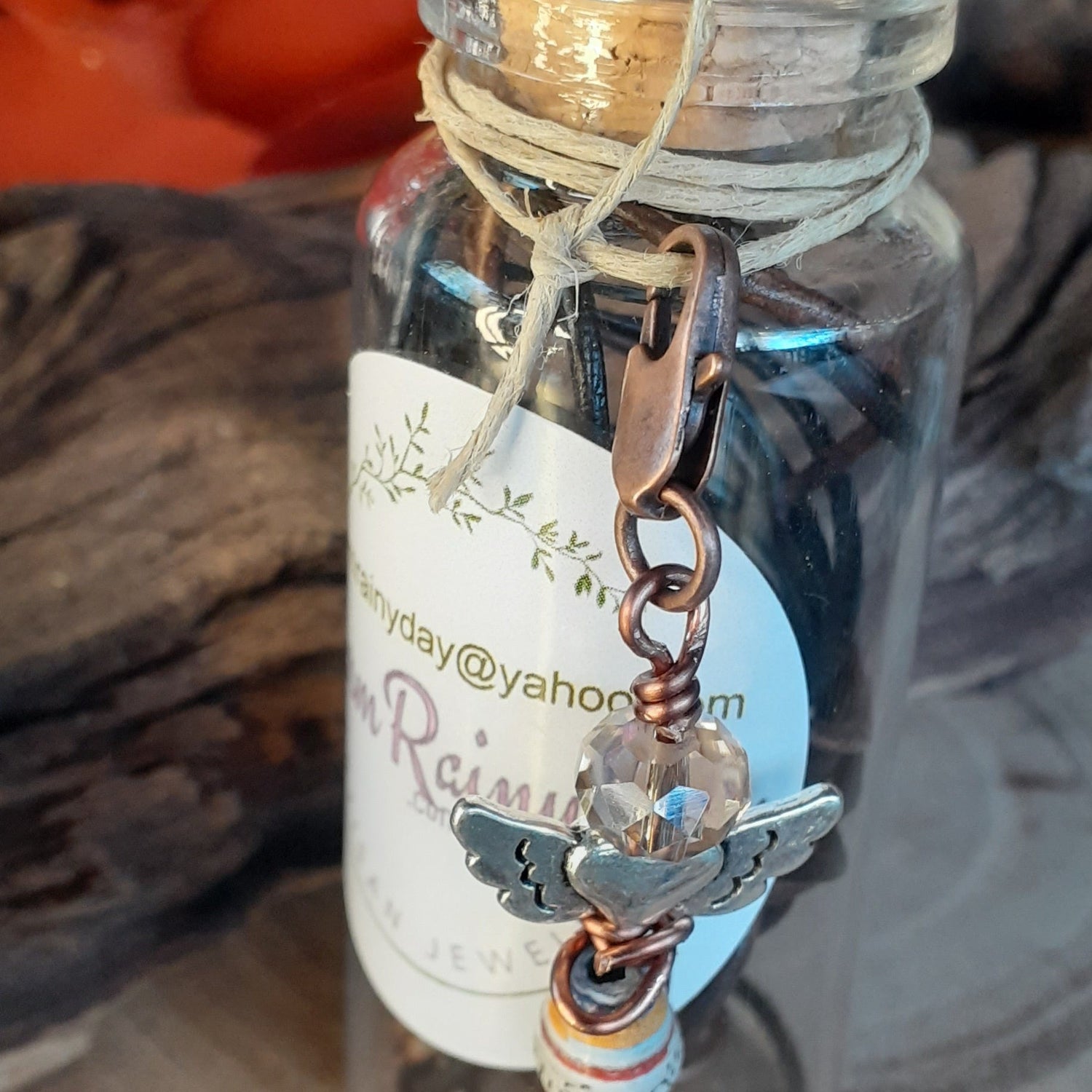 Bottled Charm Necklace Display - WarmRainyDay