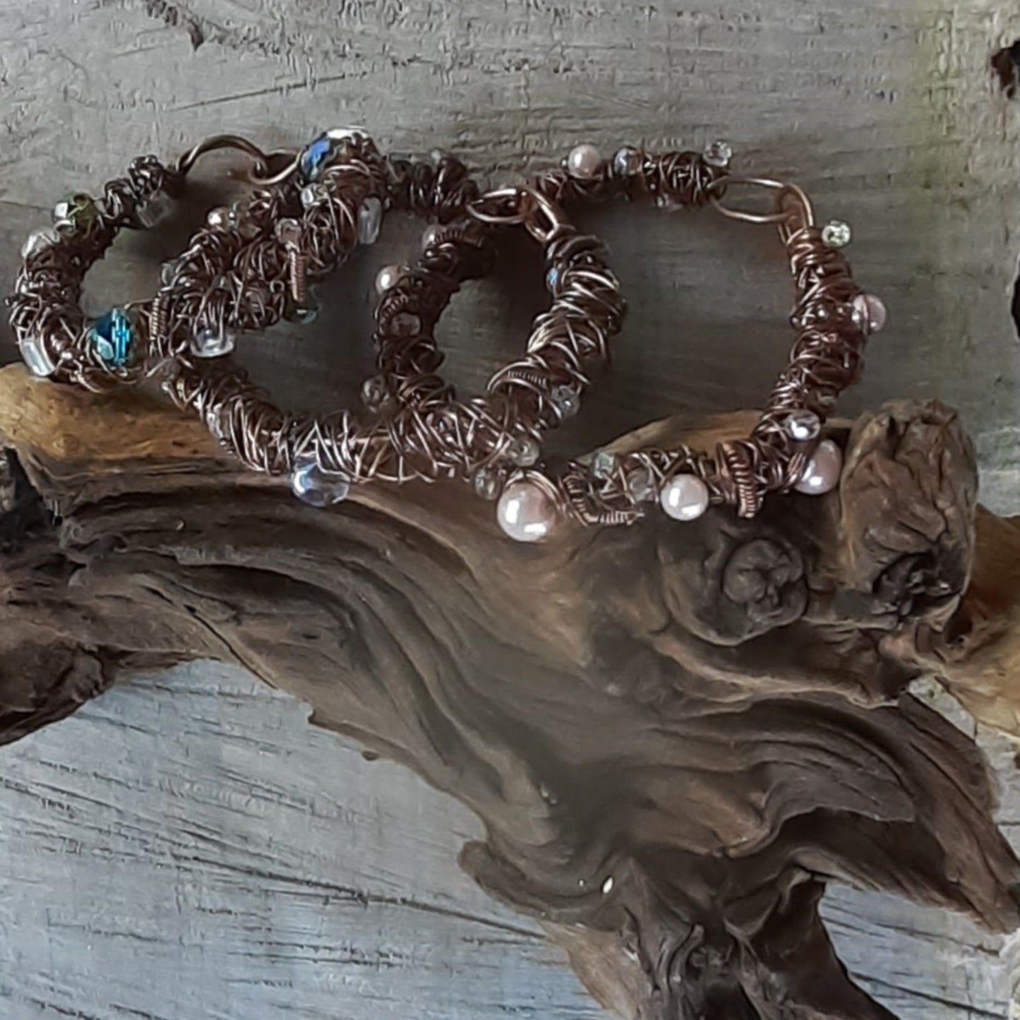 Copper Nest Beaded Bracelet | WRD - WarmRainyDay