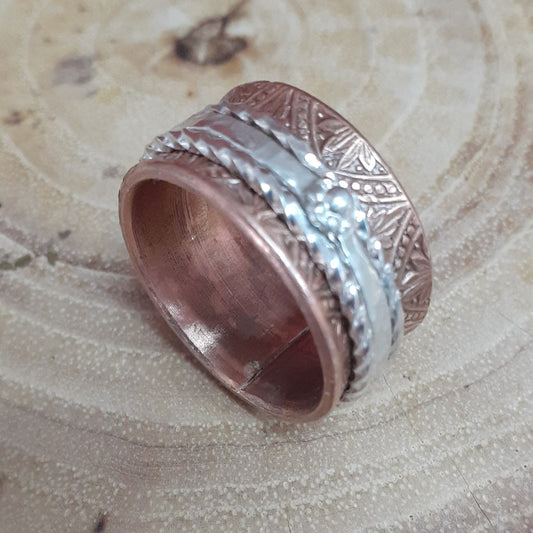 Fidget Ring, Mixed Metal | WRD - WarmRainyDay