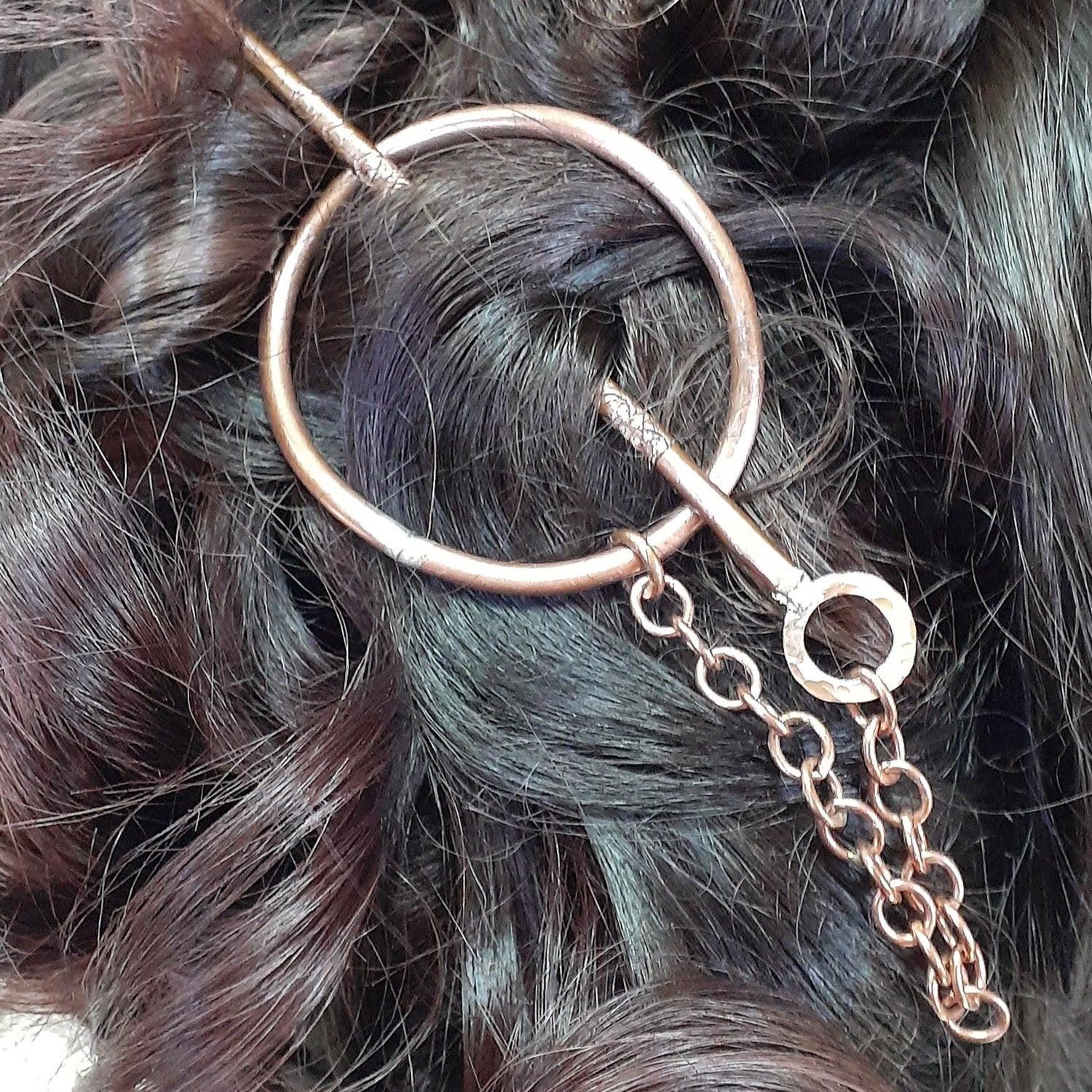 Copper Hair Jewelry, Hair Accessory, Hair Pin| WRD - WarmRainyDay