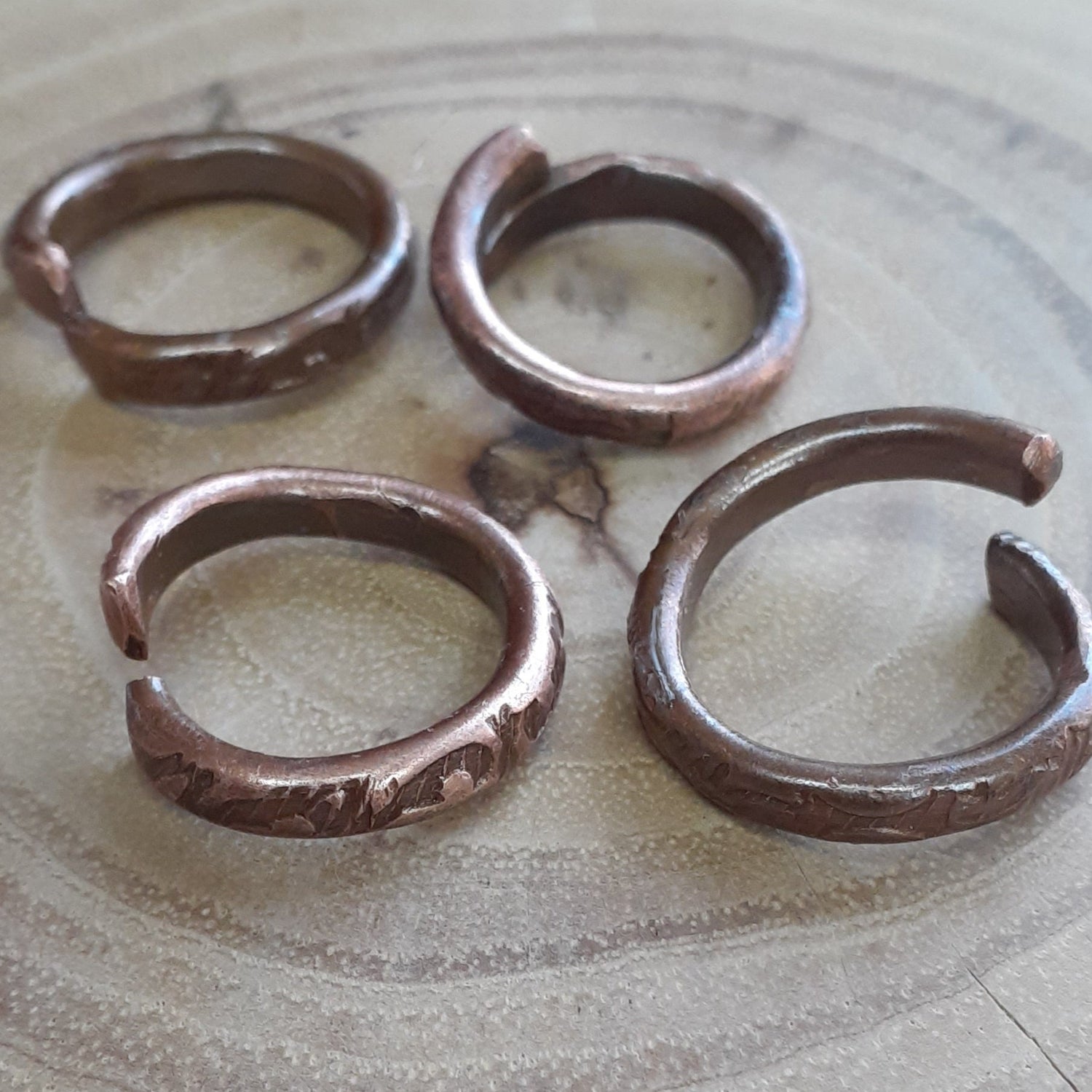 Copper bands, rings, wholesale - WarmRainyDay