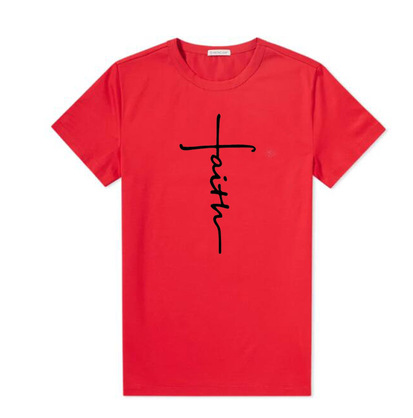 Faith cross women cotton t-shirt tops tee shirt loose tops