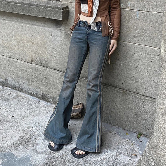 Vintage Striped Street Jeans