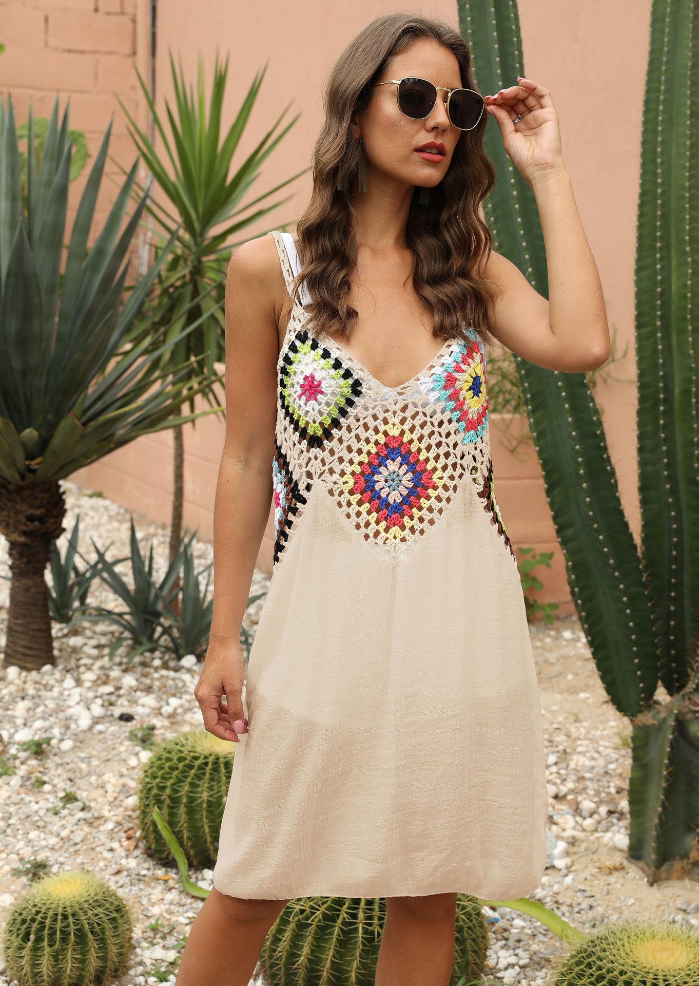 Crocheted Dress Boho Style-One Size