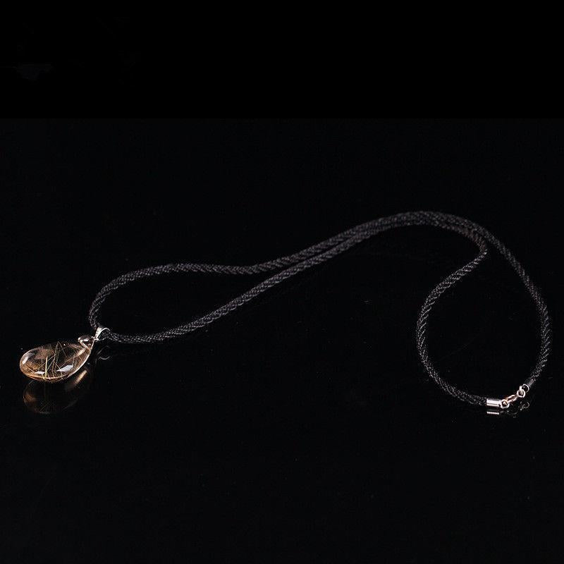 Men's And Women's Fashion Natural Crystal Pendant Necklace