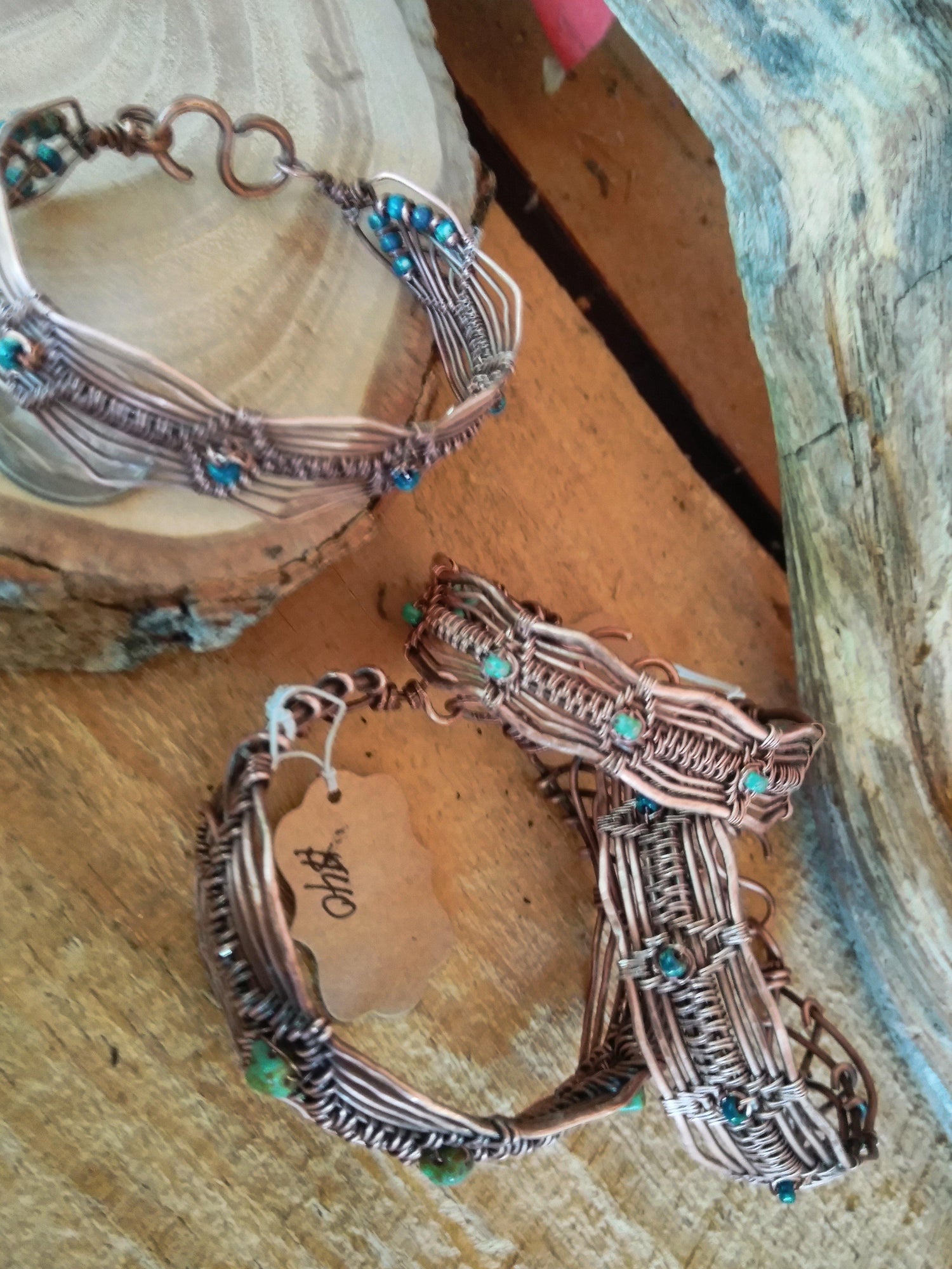 Woven Copper Bracelet - WarmRainyDay