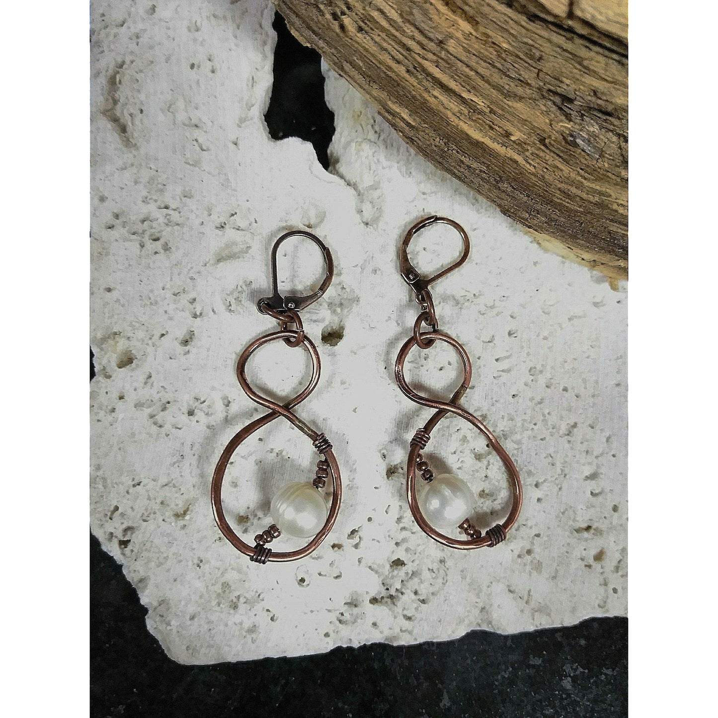 Cultured Pearls in Copper - WarmRainyDay