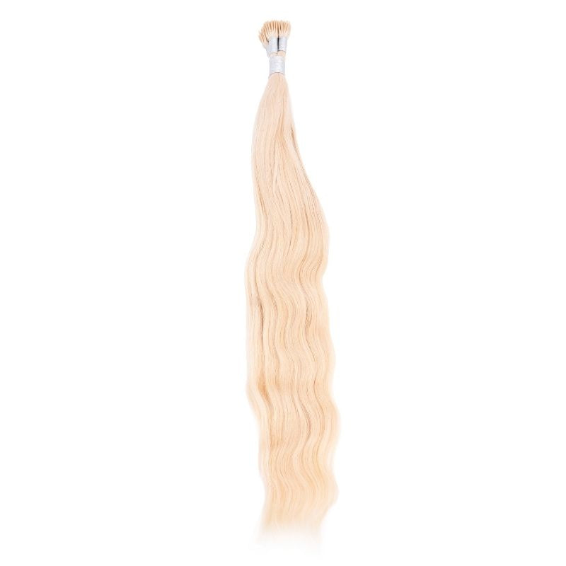 Indian Wavy Blonde I-Tip Extensions - WarmRainyDay