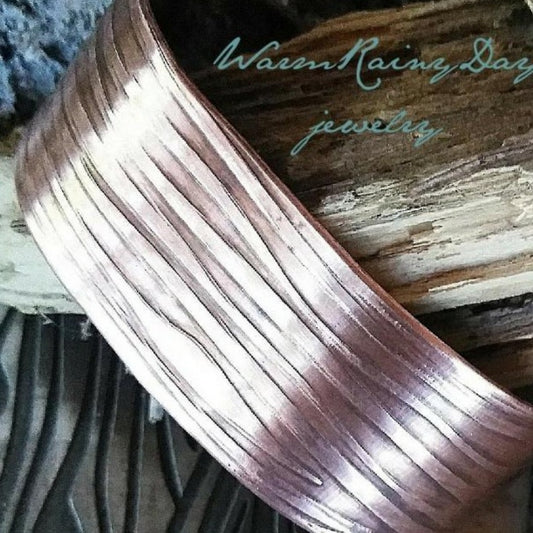 Wood Grain Textured Cuff |WRD - WarmRainyDay