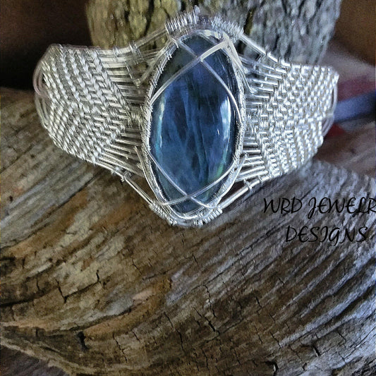 Custom Large Wire Woven Cuff - WarmRainyDay